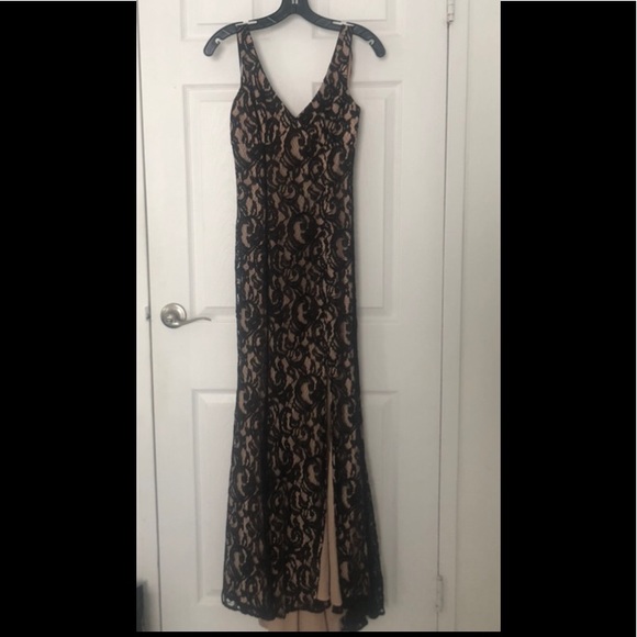 BCBG Black/Nude Gown - Picture 3 of 3